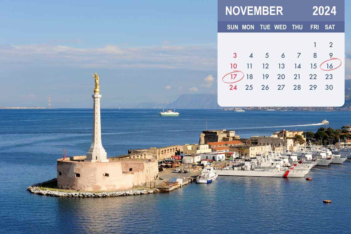 messina calendario cerchiato 16 e 17