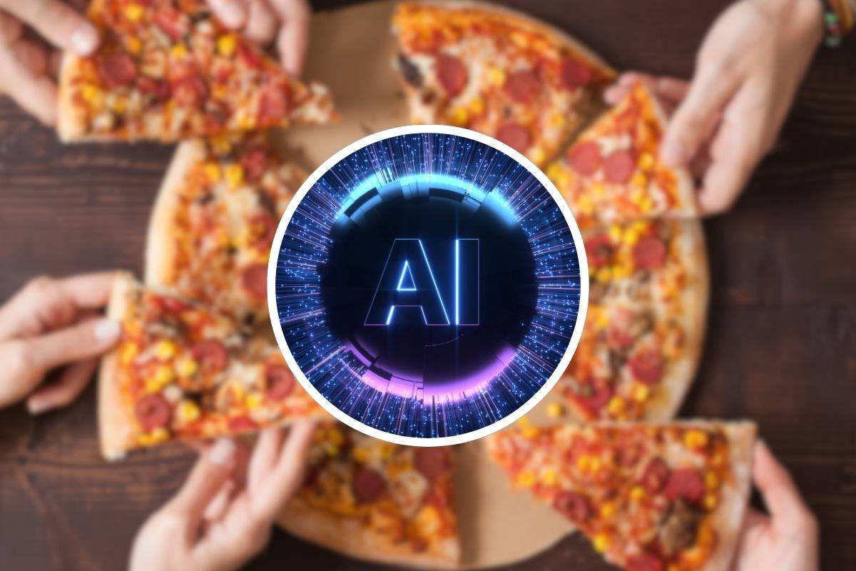 pizza e logo AI